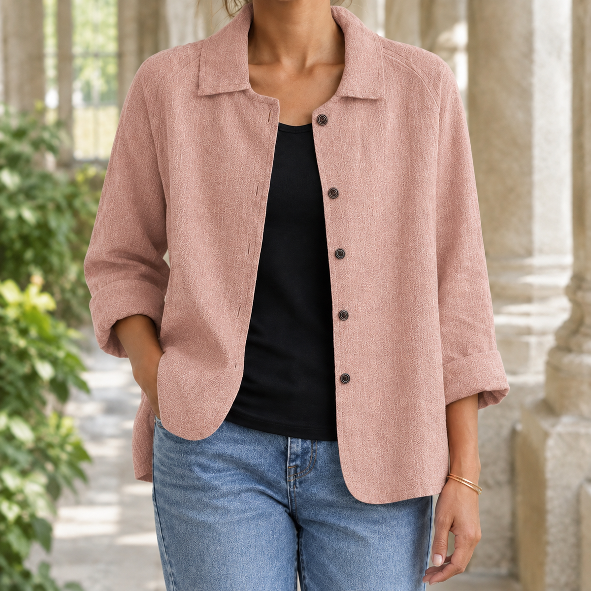 Xenia Relaxed Blazer - Pink