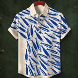 Spencer Marine Shirt - Cream Blue