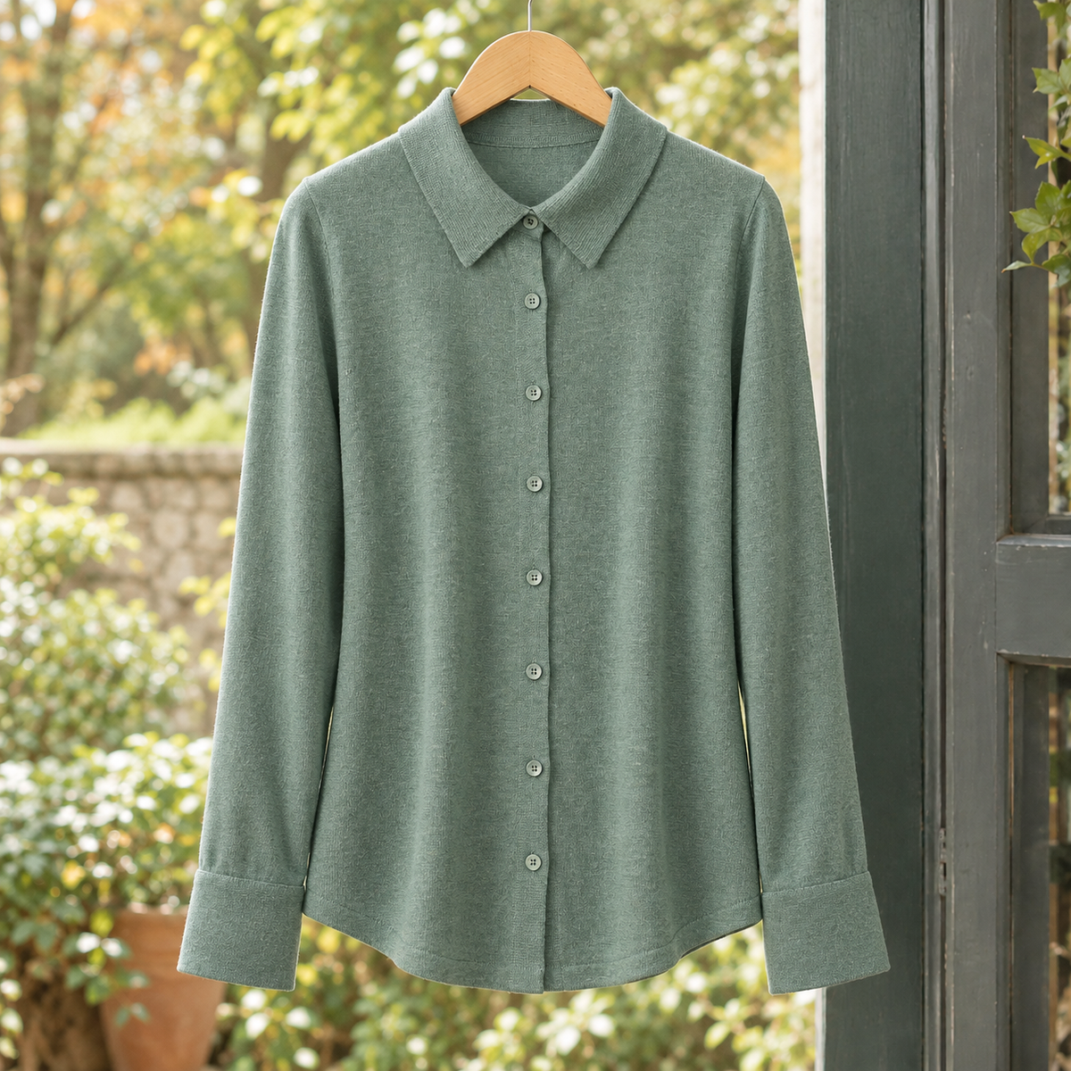 Mackenzie Cashmere Cardigan - Pea Green