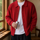 Milo Ribbed Sweater - Red